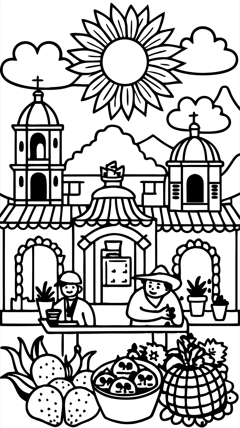 mexico coloring page